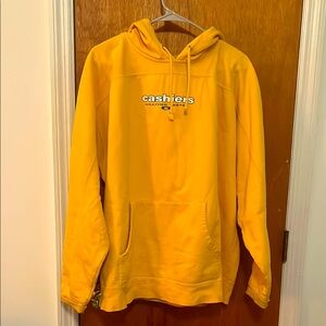 Simple, soft and yellow, extra large cotton hoodie